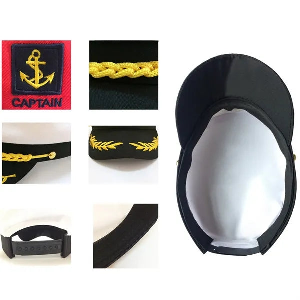 Captain Cap Costume Navy Marine Admiral Hat