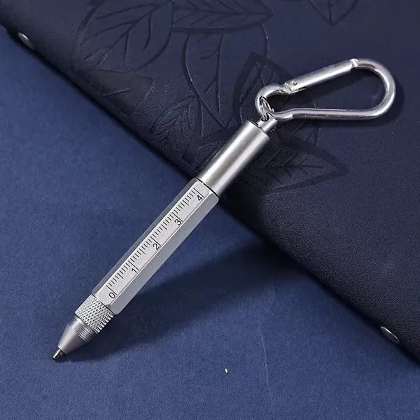 6 In 1 Keychain Multifunction Metal Ballpoint Pen