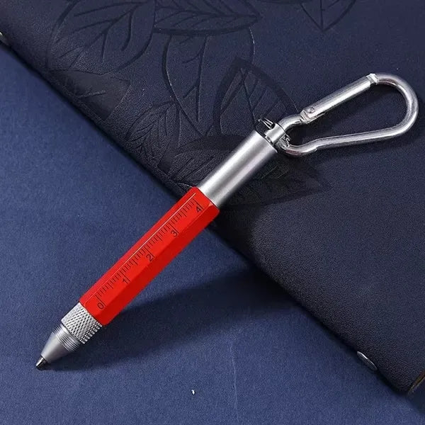 6 In 1 Keychain Multifunction Metal Ballpoint Pen