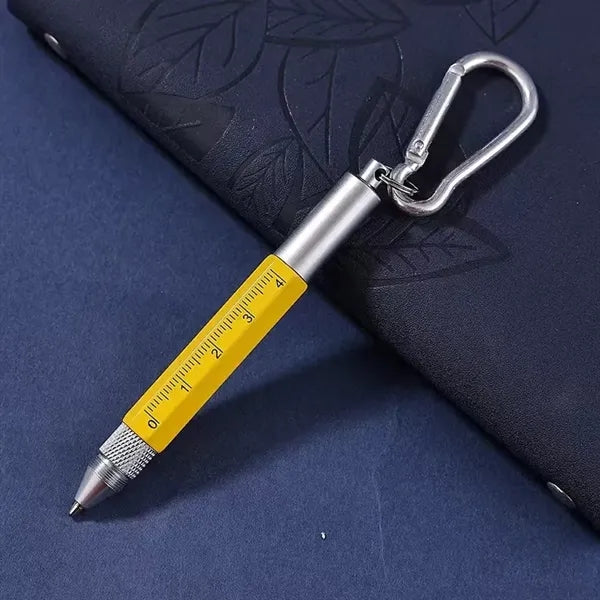 6 In 1 Keychain Multifunction Metal Ballpoint Pen