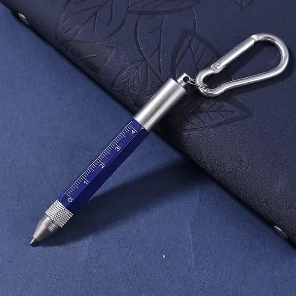 6 In 1 Keychain Multifunction Metal Ballpoint Pen