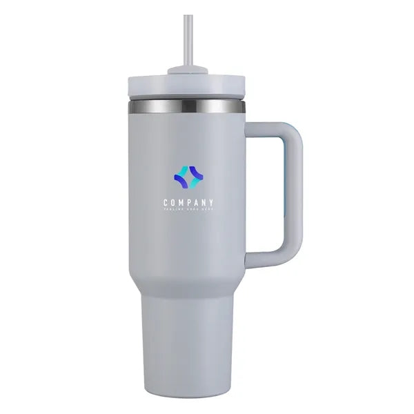 Aqueduct-VIII 40 Oz Tumbler Mugs with Straw (Double Walled)