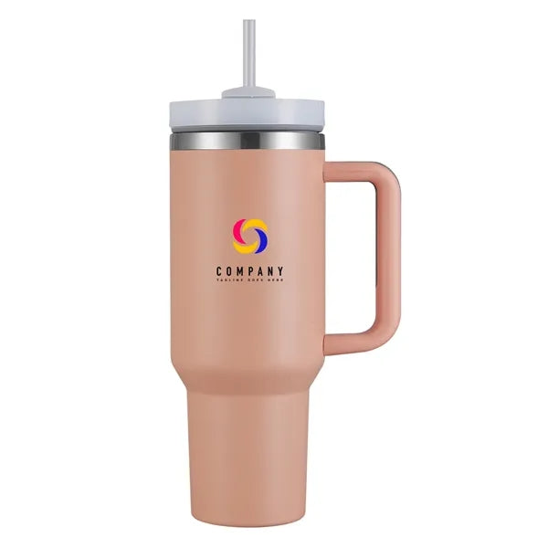 Aqueduct-VIII 40 Oz Tumbler Mugs with Straw (Double Walled)