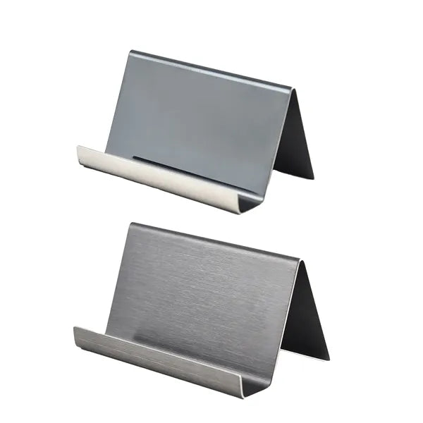 Metal Desktop Card Holder Desk Stainless Business Office