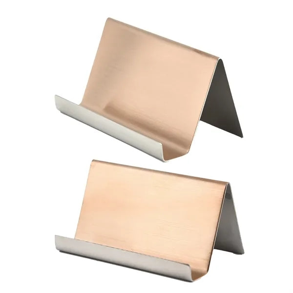 Metal Desktop Card Holder Desk Stainless Business Office