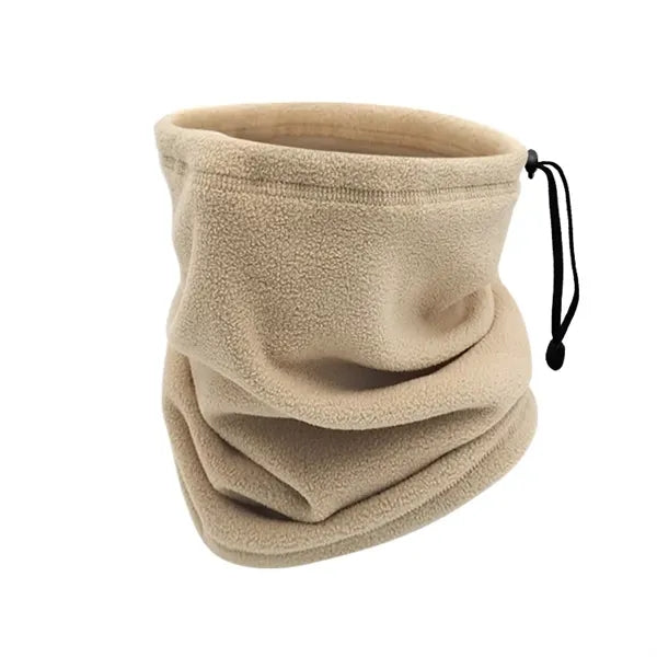 Adjustable Drawstring Fleece Windproof Neck Cover Scarf