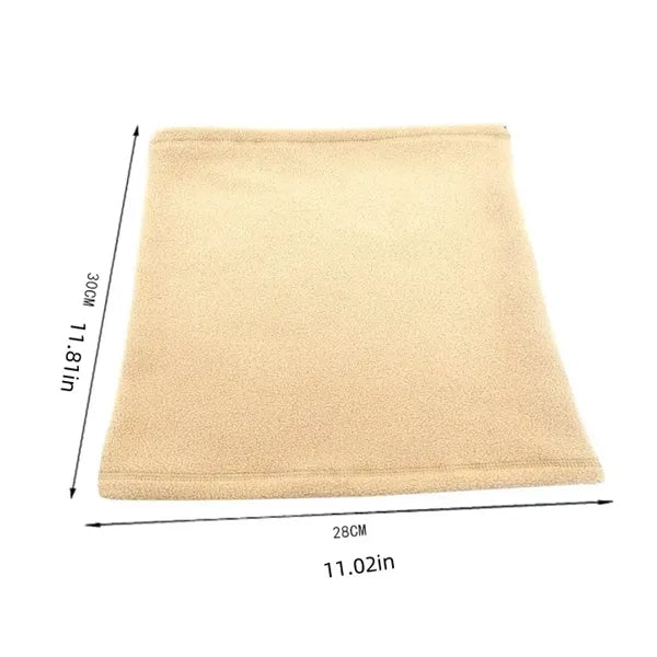 Adjustable Drawstring Fleece Windproof Neck Cover Scarf
