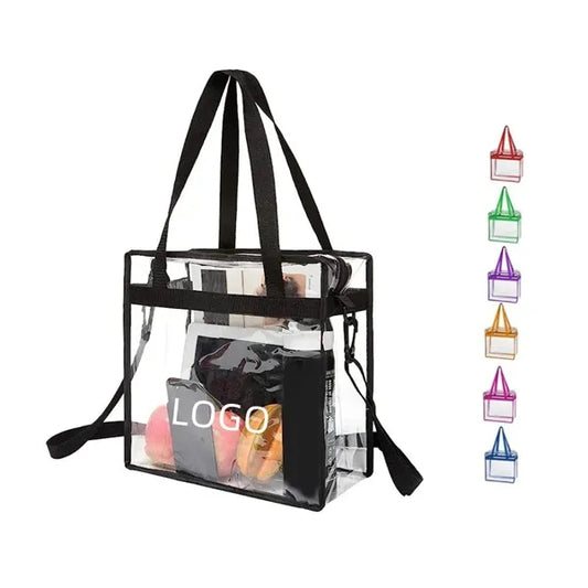 Clear Tote Bag with Zipper