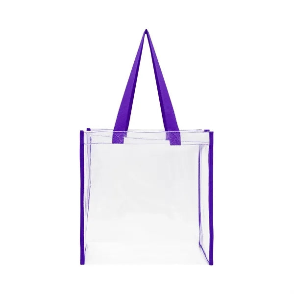 Stadium Approved Clear Transparent Pvc Tote Bag (12"X12"X6")