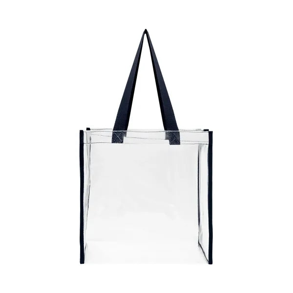 Stadium Approved Clear Transparent Pvc Tote Bag (12"X12"X6")