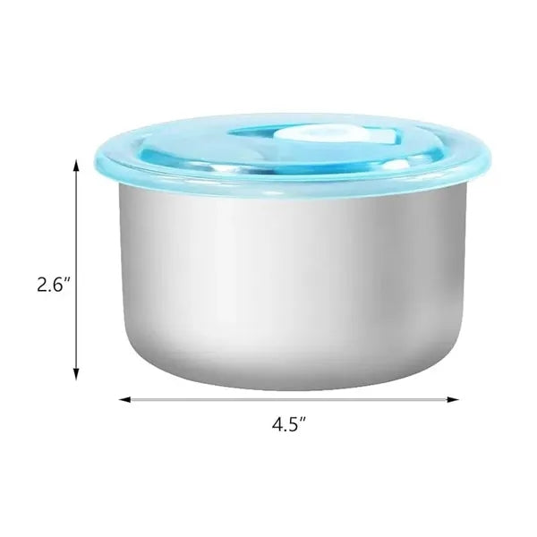 Stainless Steel Round Food Storage Box Container