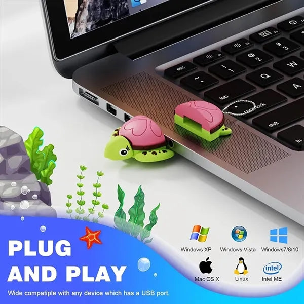 Thumb Drive 64GB Cute USB Flash Keychain