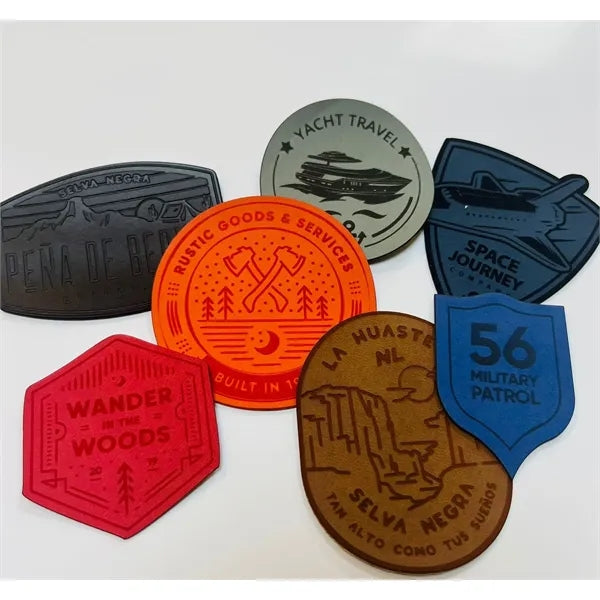 Vegan Leather CUSTOM PATCHES 3"