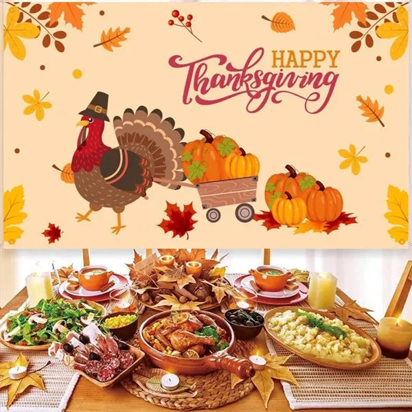 Happy Fall Flag Banner Decorations Autumn Yard Signs