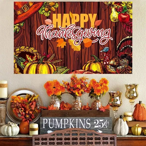 Happy Fall Flag Banner Decorations Autumn Yard Signs