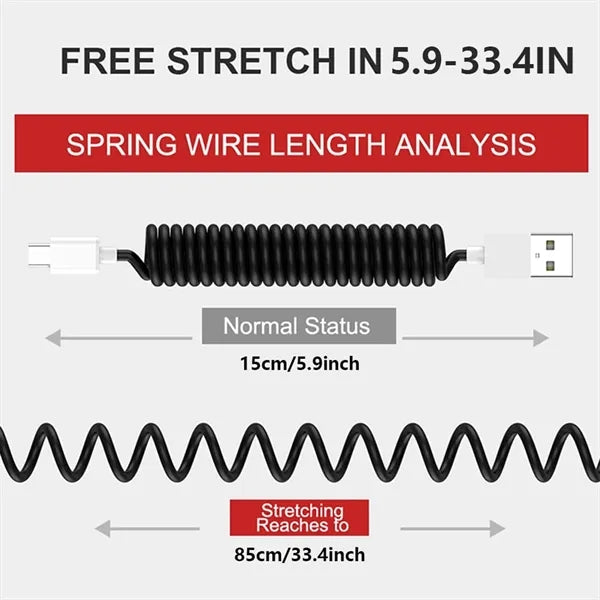 6 IN1 Multi Retractable USB Charging Cable