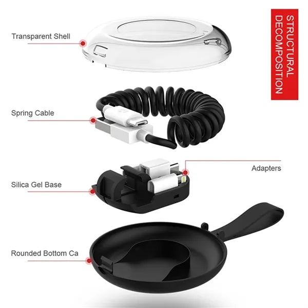6 IN1 Multi Retractable USB Charging Cable