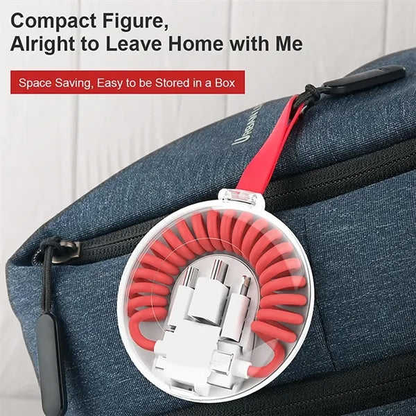 6 IN1 Multi Retractable USB Charging Cable