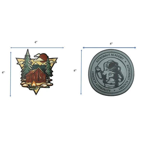 Vegan Leather CUSTOM PATCHES 4"