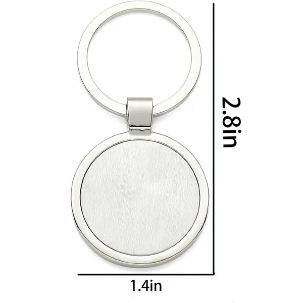 Round Badge Keychain