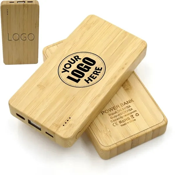 10000mAh Bamboo Power Bank