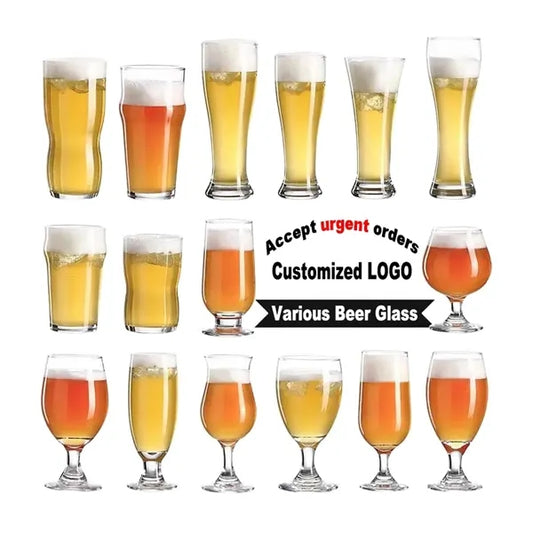 12 oz Classic Pint Pilsner Beer Glasses Bar Cup