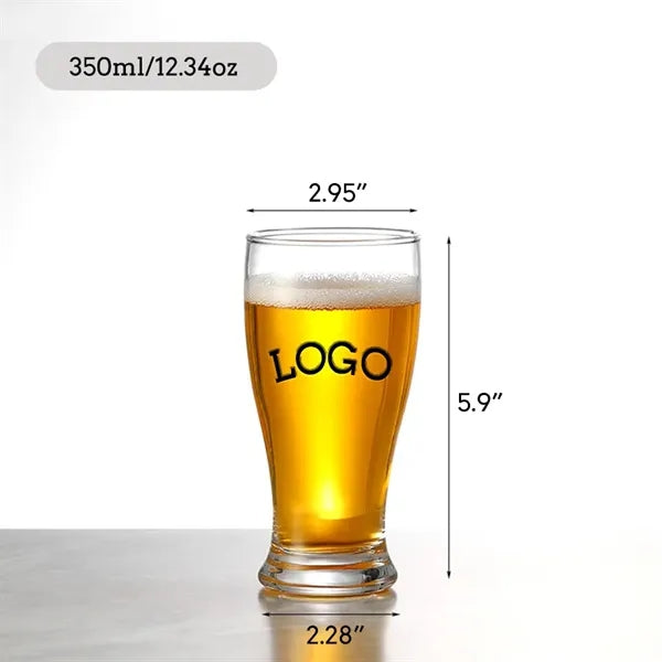 12 oz Classic Pint Pilsner Beer Glasses Bar Cup