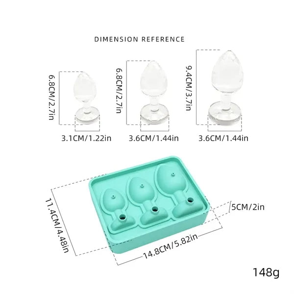 Spoof party silicone ice mold