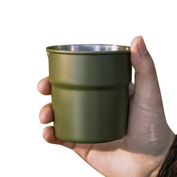 Outdoor Camping Portable 300ml Stainless Steel Beer Mug