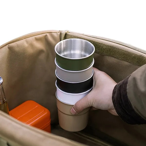 Outdoor Camping Portable 300ml Stainless Steel Beer Mug