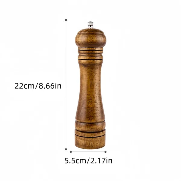 Rubberwood Pepper Mill