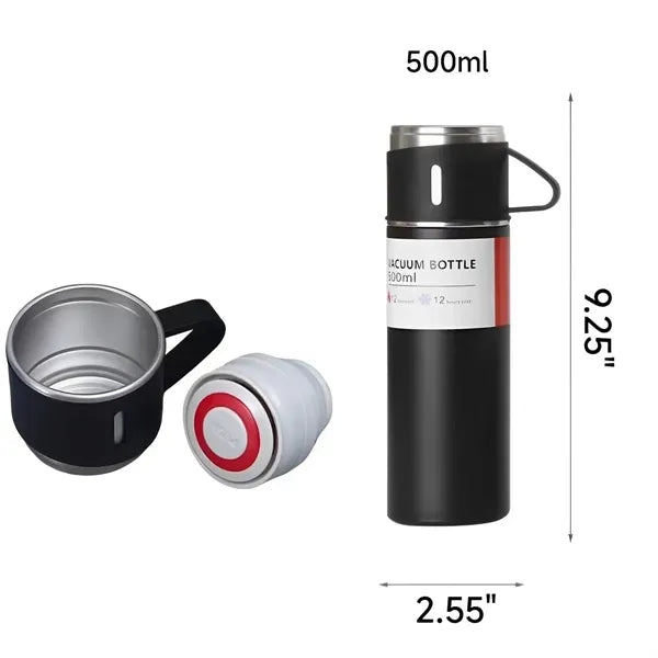 18OZ travel drinkware set with Three Lid Mugs
