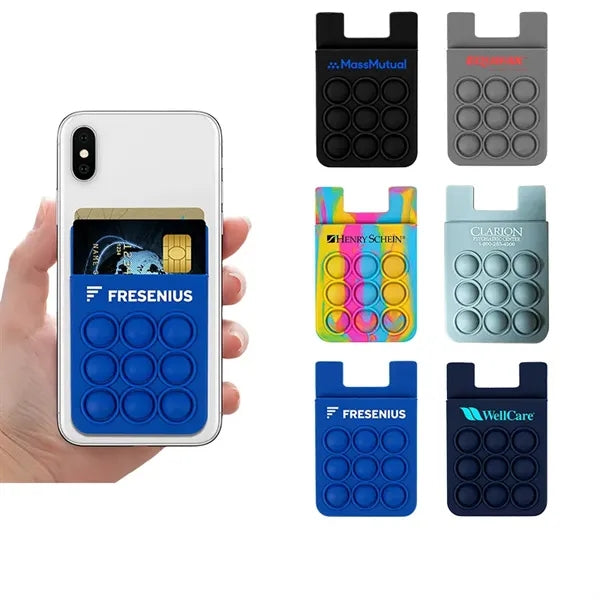 Silicon Adhesive Phone Card Holder
