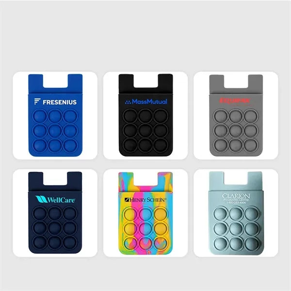 Silicon Adhesive Phone Card Holder