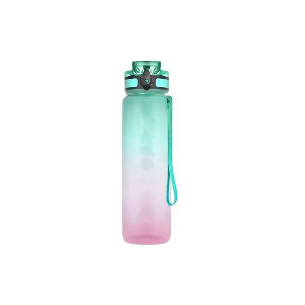 32 oz Motivational Sports Water Bottle with Time Marker