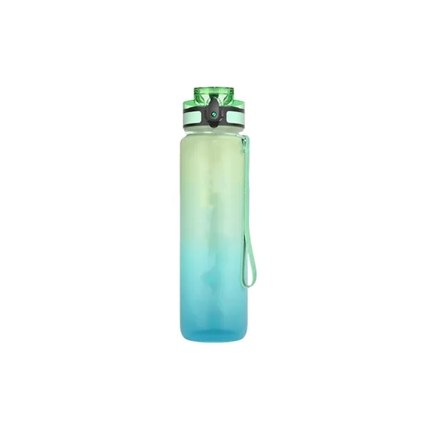 32 oz Motivational Sports Water Bottle with Time Marker