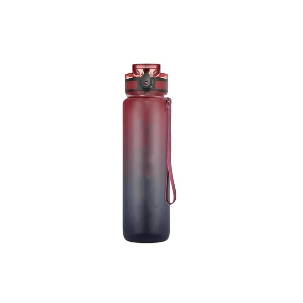 32 oz Motivational Sports Water Bottle with Time Marker