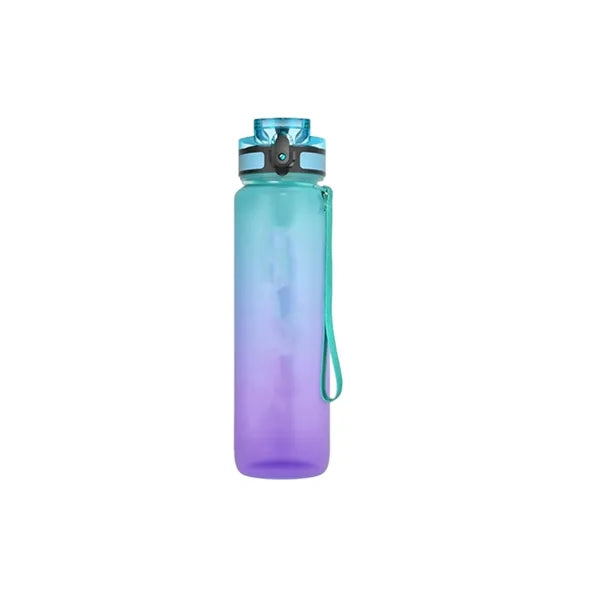 32 oz Motivational Sports Water Bottle with Time Marker