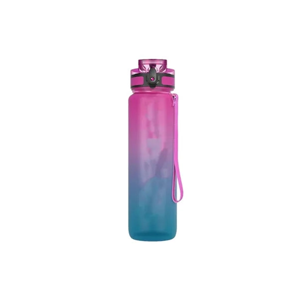 32 oz Motivational Sports Water Bottle with Time Marker