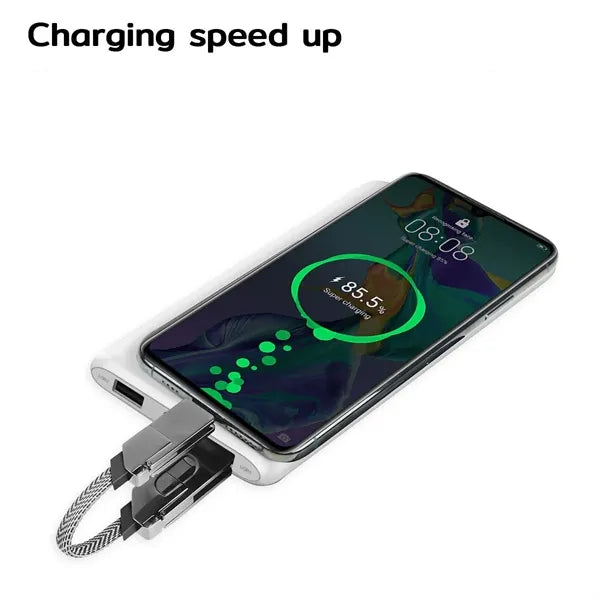 4-In-1 Data Cable Portable Key Chain Pd60W