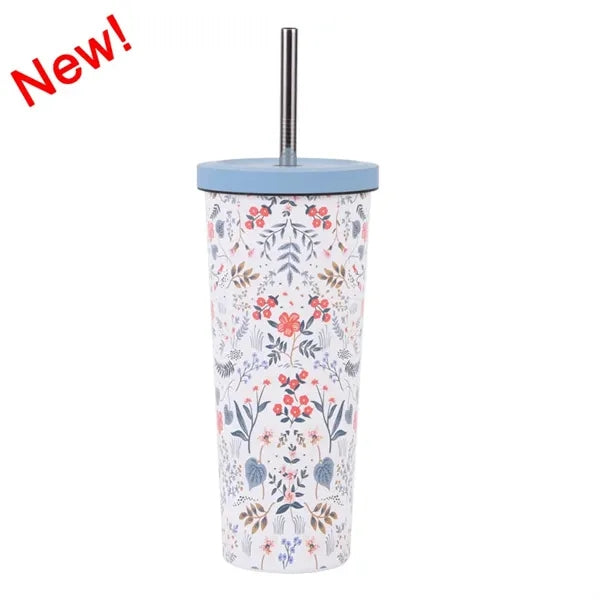 830ml Stainless Steel Printing Tumbler With Straw