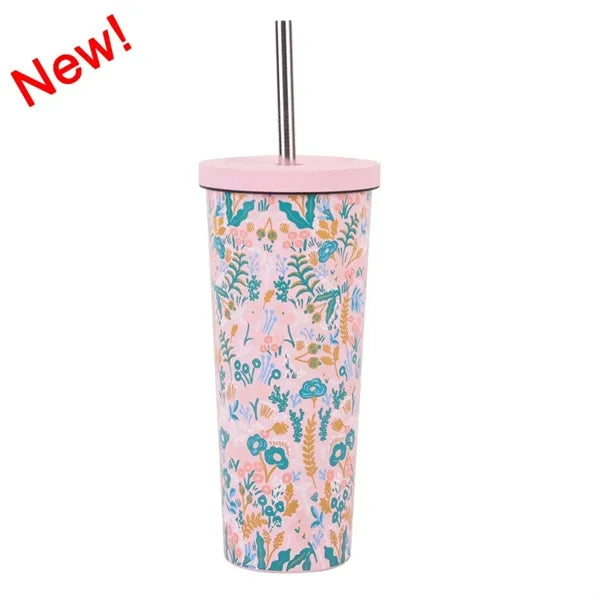 830ml Stainless Steel Printing Tumbler With Straw