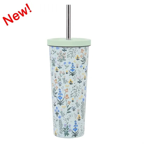 830ml Stainless Steel Printing Tumbler With Straw