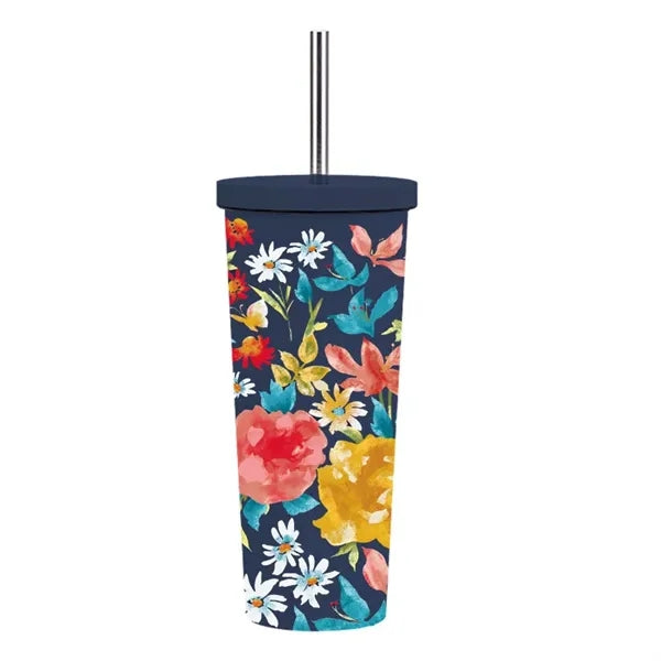 830ml Stainless Steel Printing Tumbler With Straw