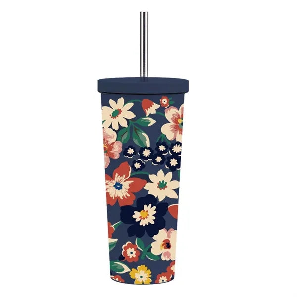 830ml Stainless Steel Printing Tumbler With Straw