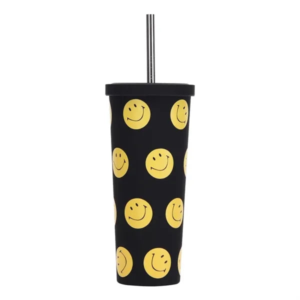 830ml Stainless Steel Printing Tumbler With Straw
