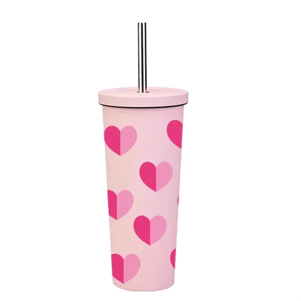 830ml Stainless Steel Printing Tumbler With Straw