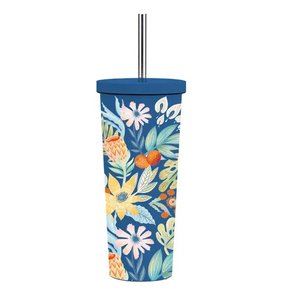 830ml Stainless Steel Printing Tumbler With Straw