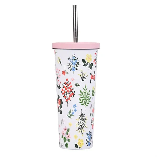 830ml Stainless Steel Printing Tumbler With Straw