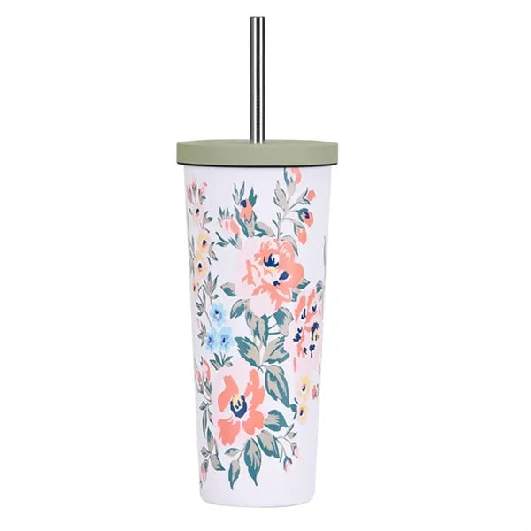 830ml Stainless Steel Printing Tumbler With Straw